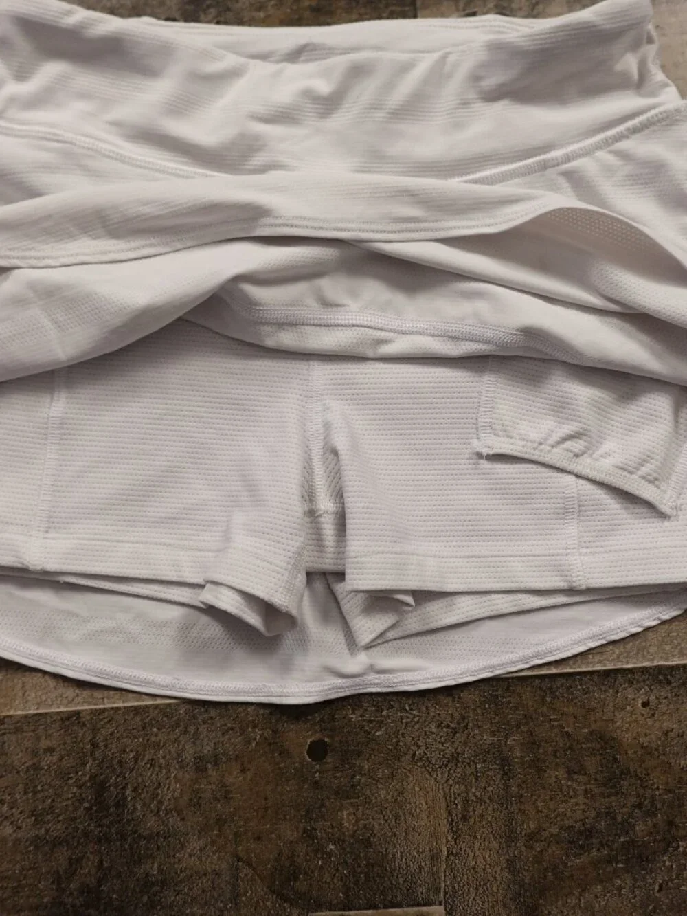 Athleta Girl Swing Skort Tennis Golf Skirt White Athletic Youth M‎ 8-10